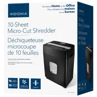 Insignia 10-Sheet Micro-Cut Shredder (NS-S10MCBK2-C)