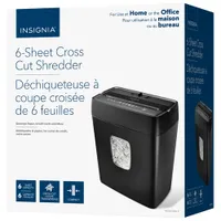 Insignia 6-Sheet Cross-Cut Shredder (NS-S6CCBK2-C)