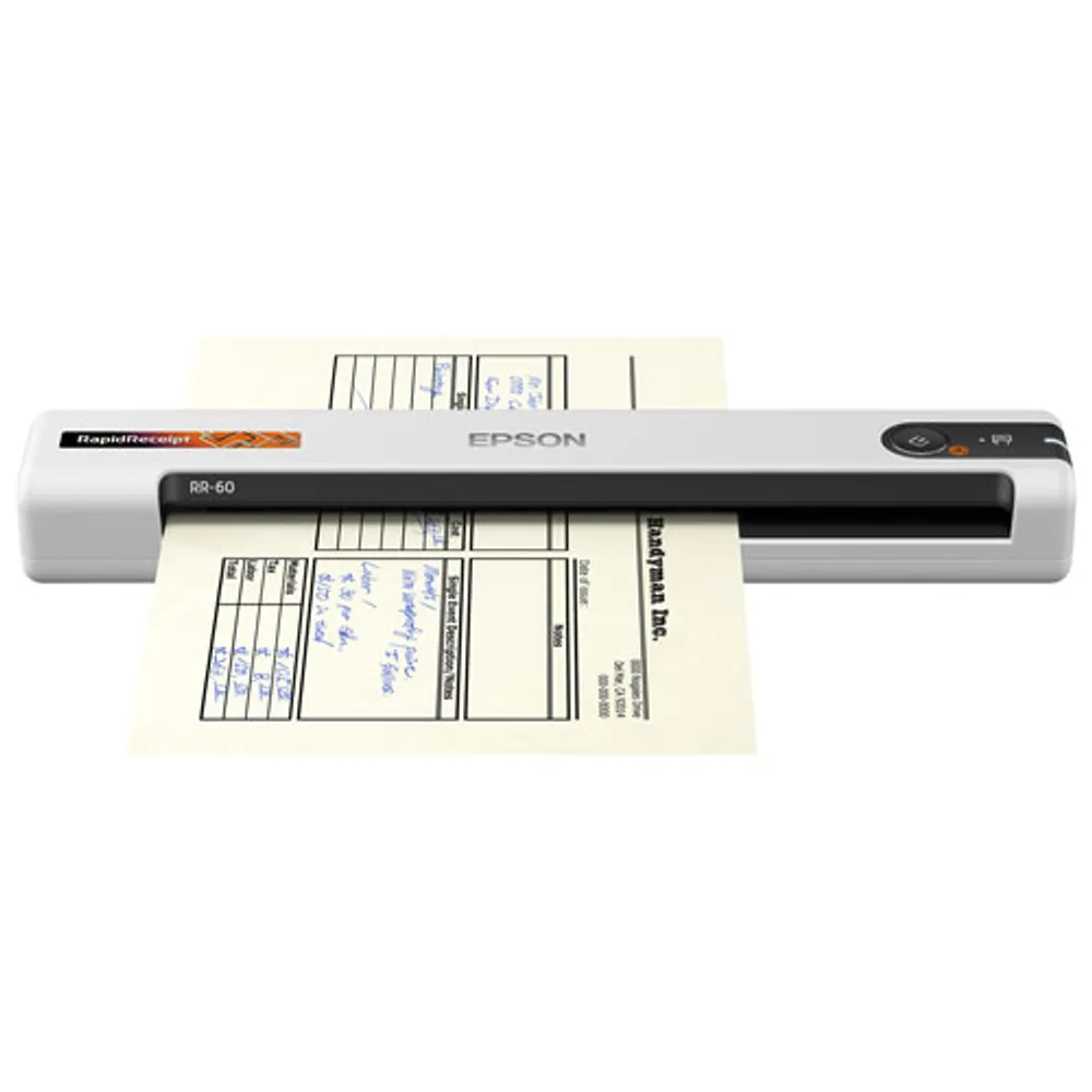 Epson RapidReceipt RR-60 Mobile Receipt and Colour Document Portable Scanner