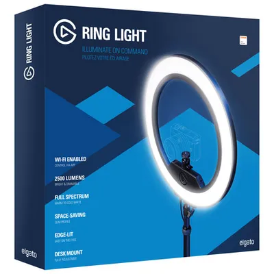 Elgato 17" WiFi LED Ring Light (10LAC9901)