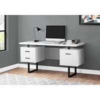 Monarch Floating 60"W Computer Desk with 3 Drawers