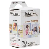 Fujifilm Instax Mini 2-Pack Instax Film - 20 Sheets - Blue Marble/Macaron