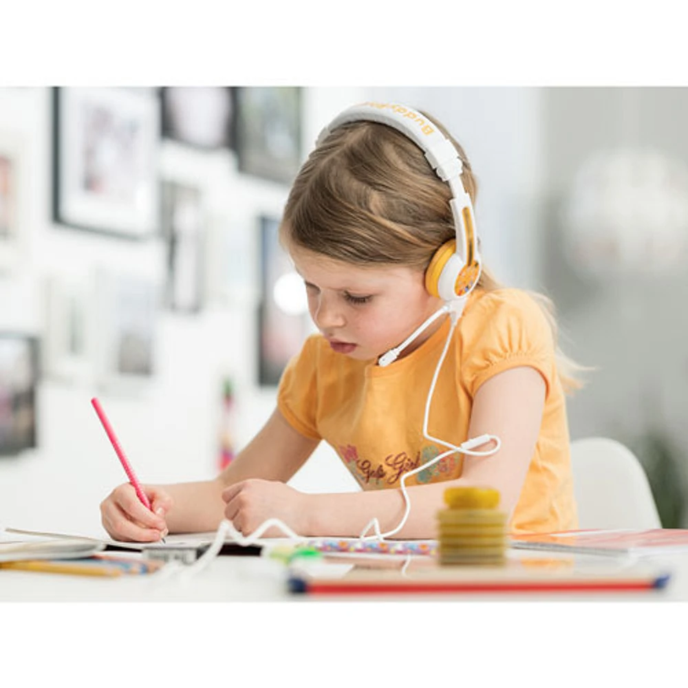 Casque d'écoute School+ (Plus) de BuddyPhones - Bleu