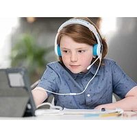 Casque d'écoute School+ (Plus) de BuddyPhones - Bleu