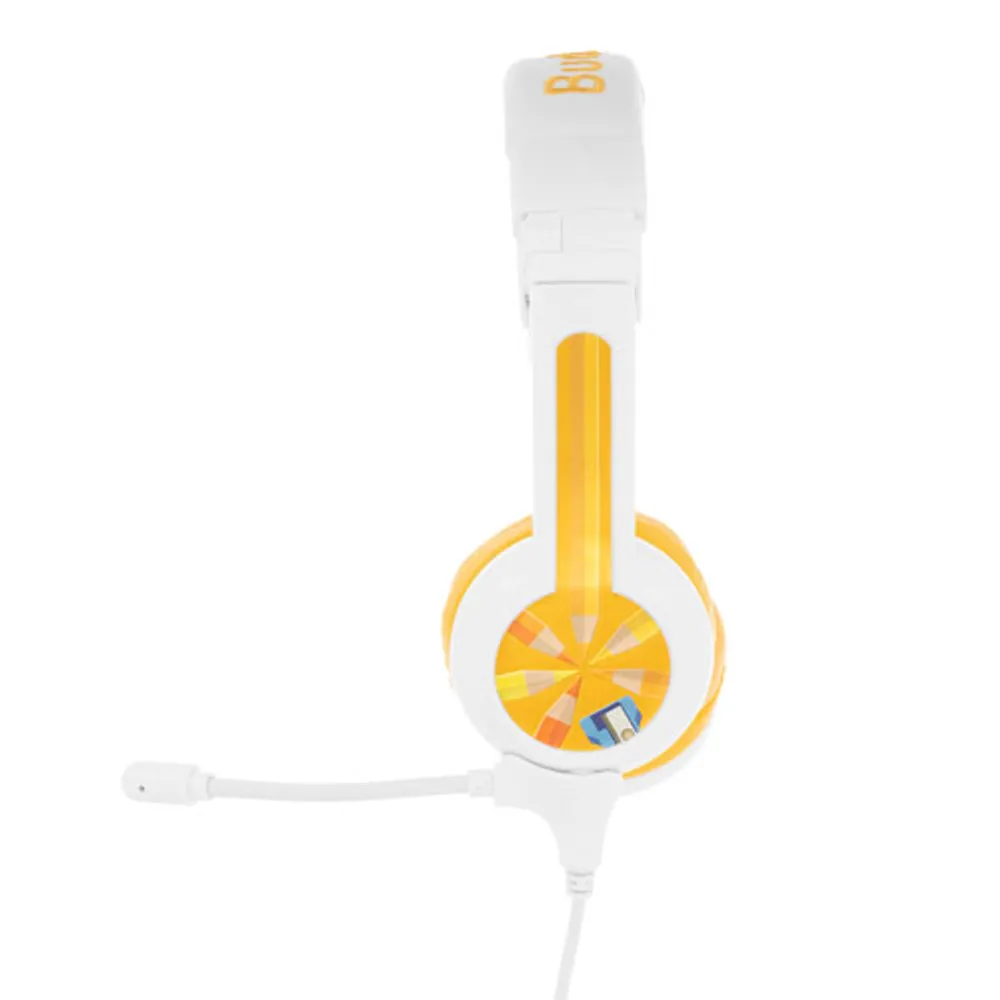 BuddyPhones School+ (Plus) On-Ear Headphones - Yellow
