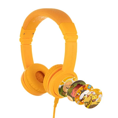 Casque d'écoute Explore+ (Plus) de BuddyPhones - Jaune soleil