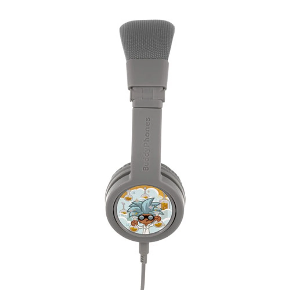 BuddyPhones Explore+ (Plus) On-Ear Headphones - Grey Matter