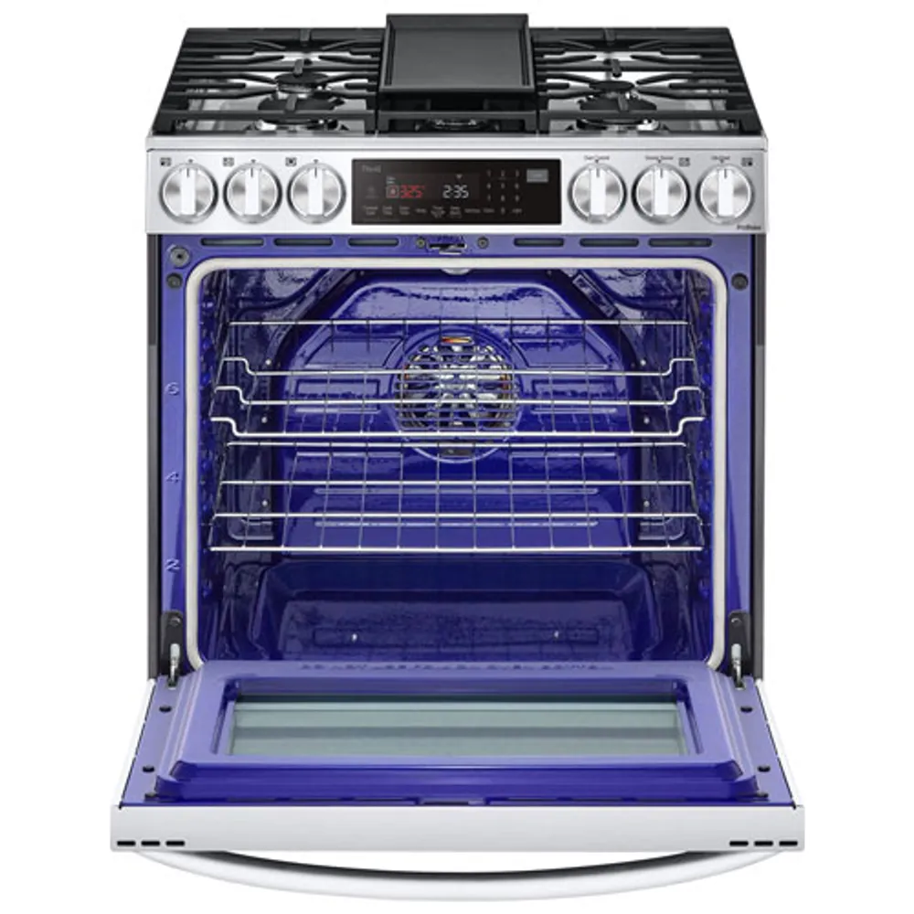 LG 30" 6.3 Cu. Ft. True Convection 5-Burner Slide-In Gas Air Fry Range (LSGL6335F) - Stainless Steel