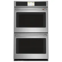 Cafe 30" 10 Cu. Ft. Double True Convection Electric Wall Oven (CTD90DP2NS1) - Stainless Steel