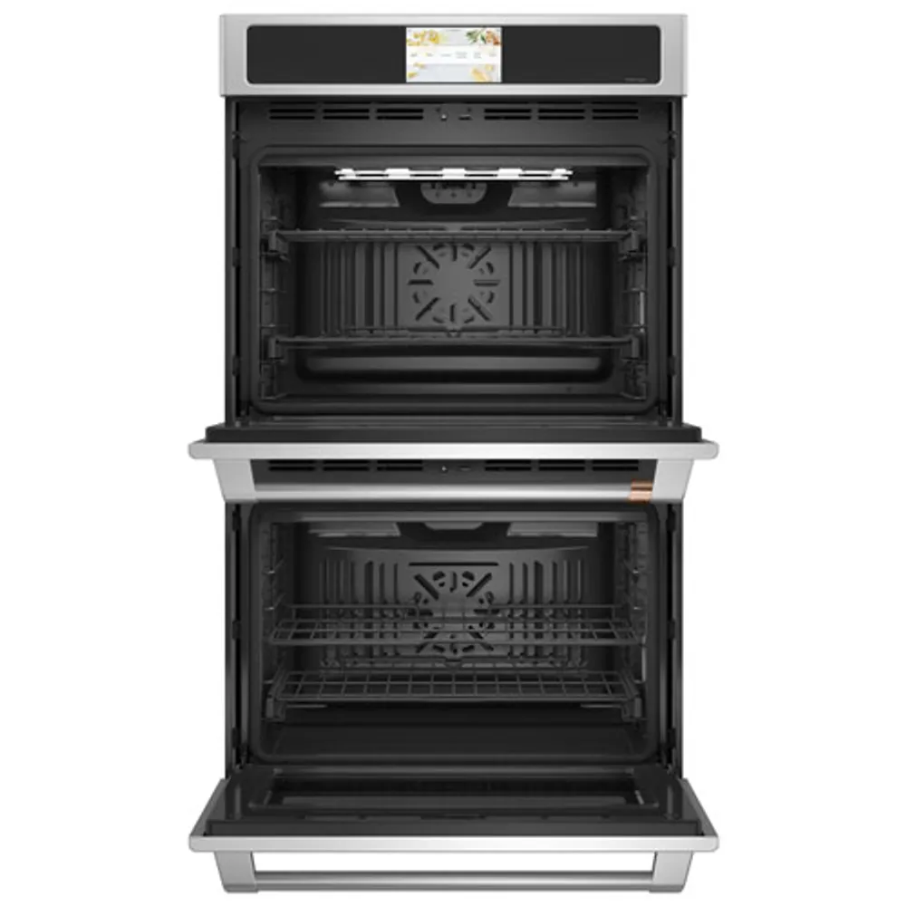 Cafe 30" 10 Cu. Ft. Double True Convection Electric Wall Oven (CTD90DP2NS1) - Stainless Steel