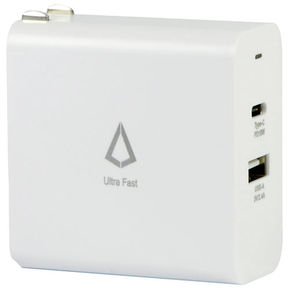 Libratel Power Delivery 30W USB-A/USB-C Wall Charger (LBTPD30W) - White