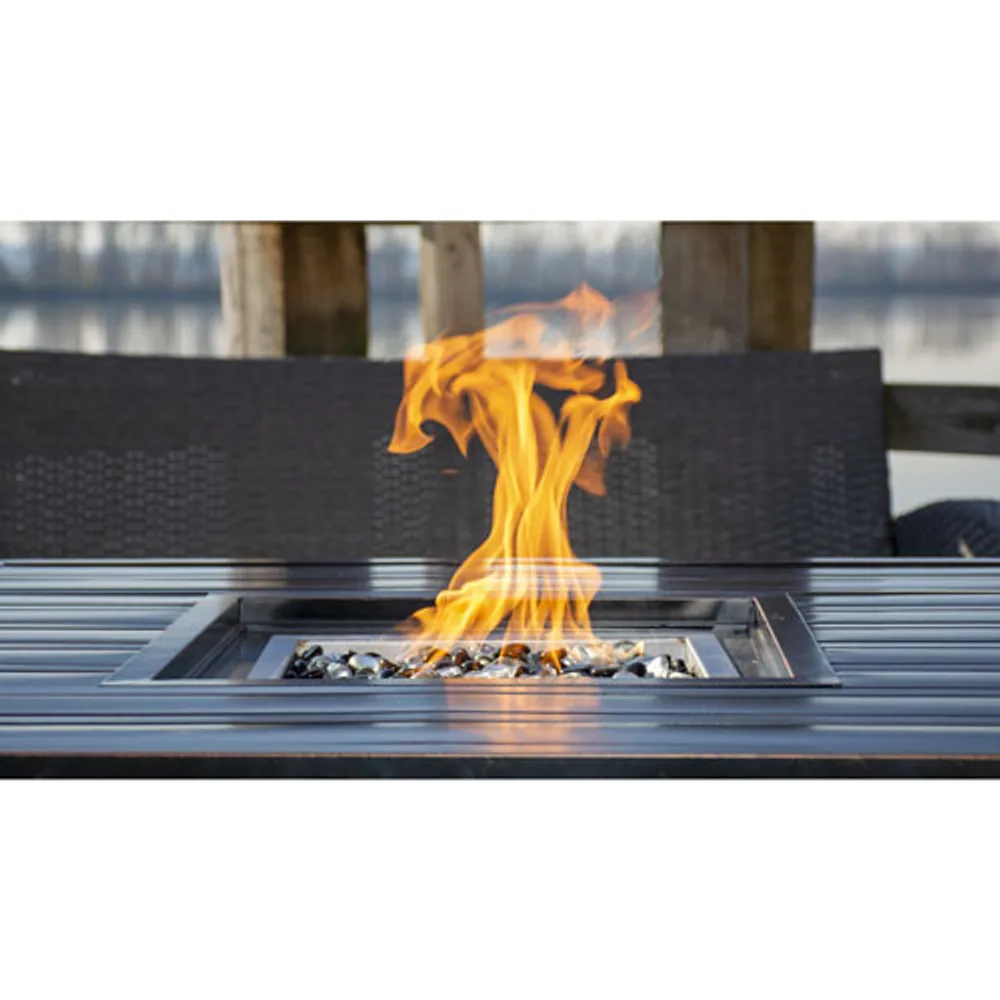 Paramount Noah Propane/Natural Gas Square Fire Pit Table - 25,000 BTU