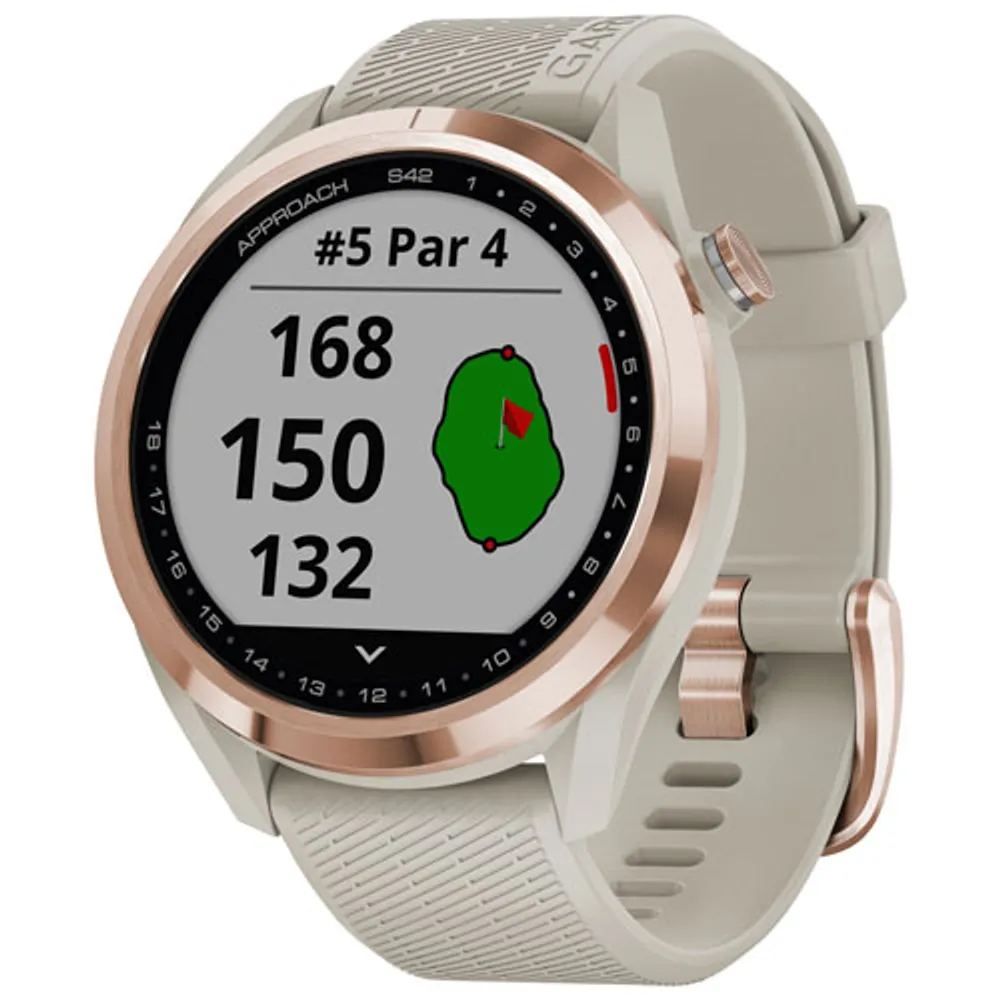 Garmin Approach S42 43.4mm Golf GPS Watch - Light Sand