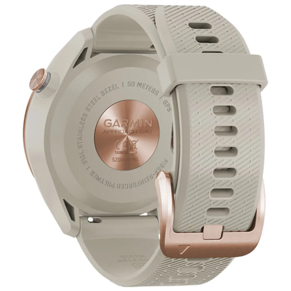 Garmin Approach S42 43.4mm Golf GPS Watch - Light Sand