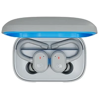 Skullcandy Push Active In-Ear Sound Isolating True Wireless Earbuds - Light Grey/Blue