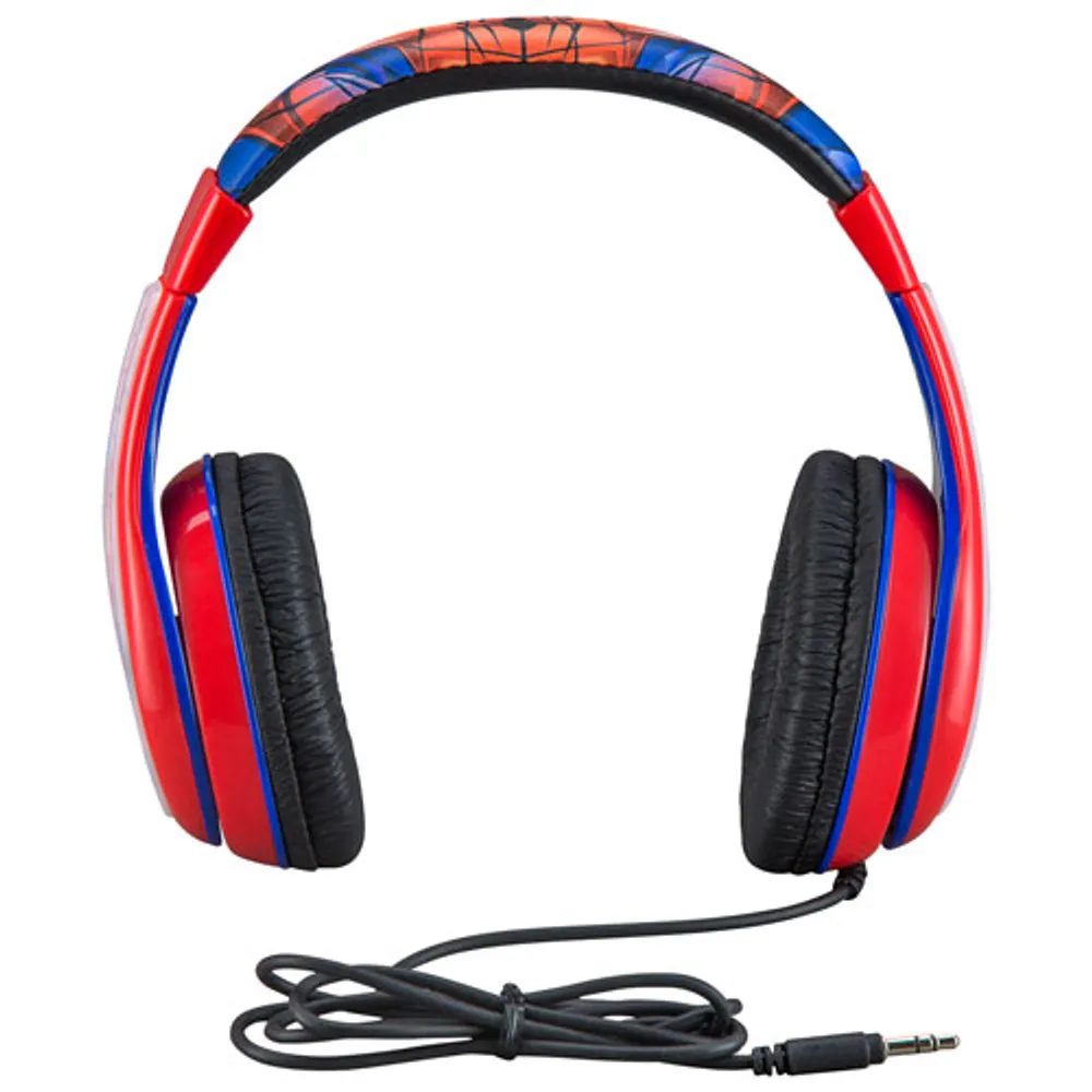 KIDdesigns Over-Ear Noise Cancelling Kids Headphones - Spiderman