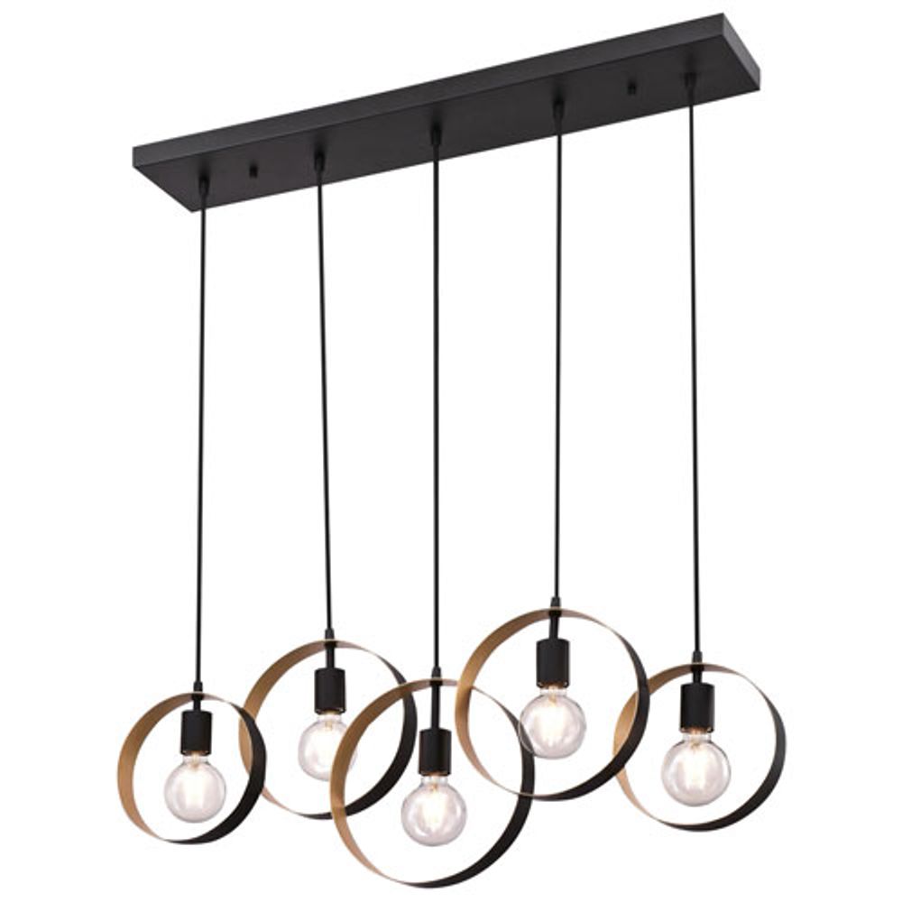 Olympus Contemporary Chandelier - Black/Gold