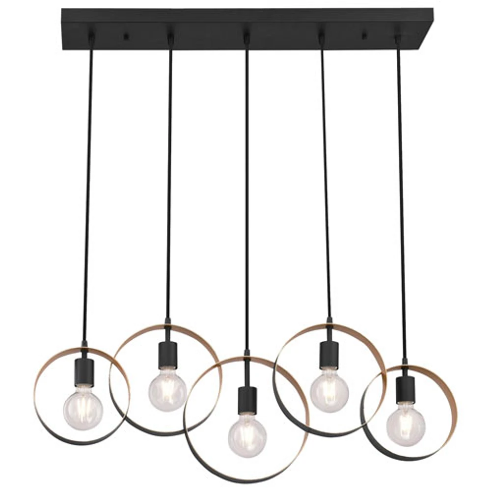 Lustre contemporain d'Olympus - Noir/Doré