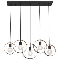 Olympus Contemporary Chandelier - Black/Gold