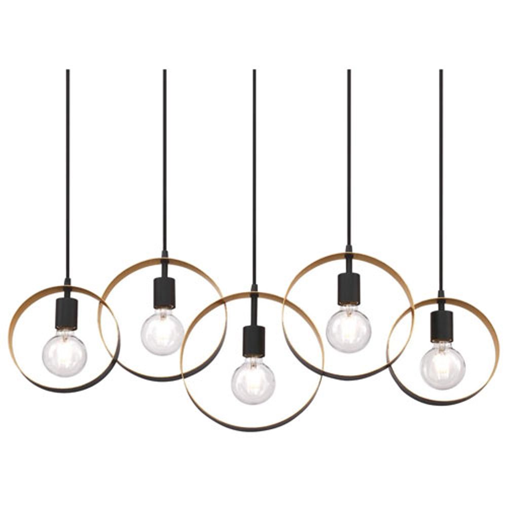 Olympus Contemporary Chandelier - Black/Gold