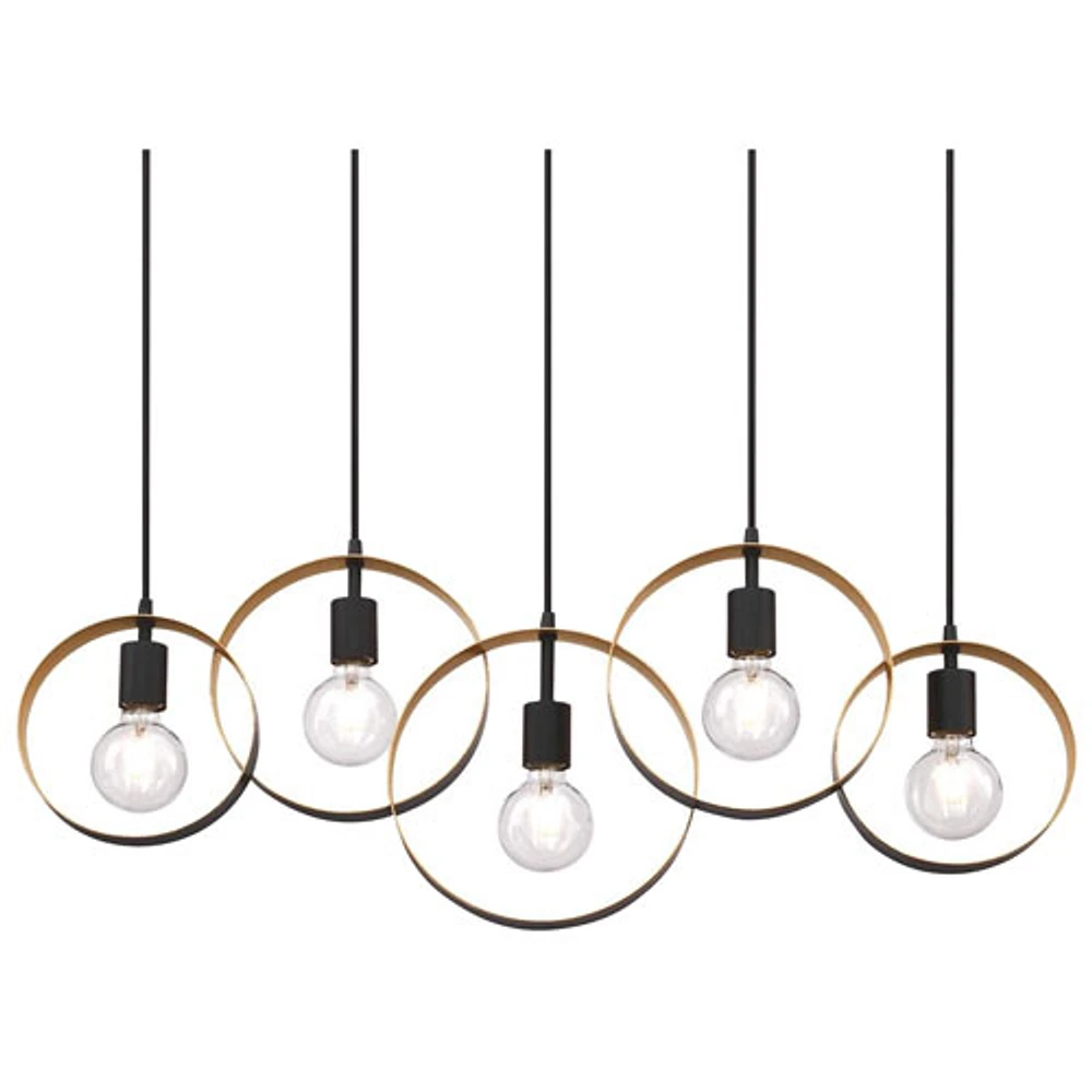 Lustre contemporain d'Olympus - Noir/Doré
