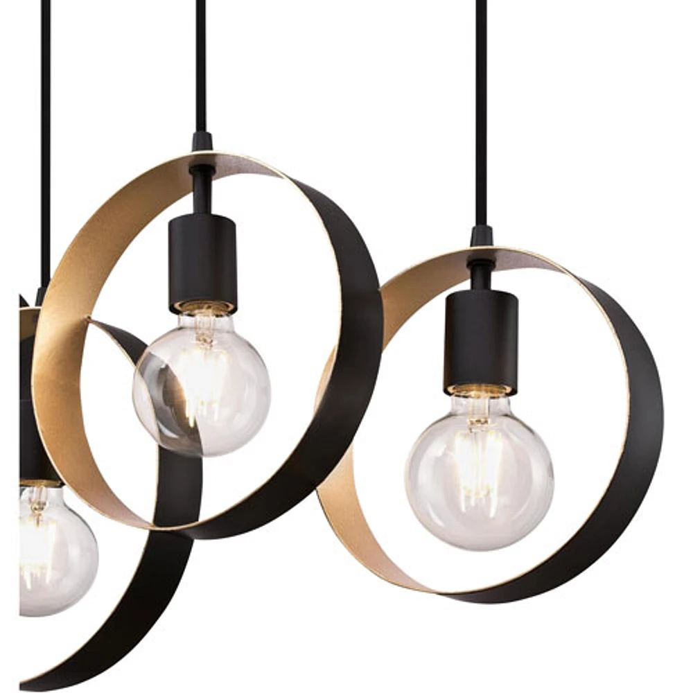 Lustre contemporain d'Olympus - Noir/Doré