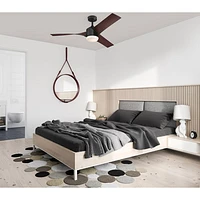 Ventilateur de plafond intérieur de 52 po Evan de Westinghouse avec trousse d'éclairage à DEL - Noir mat