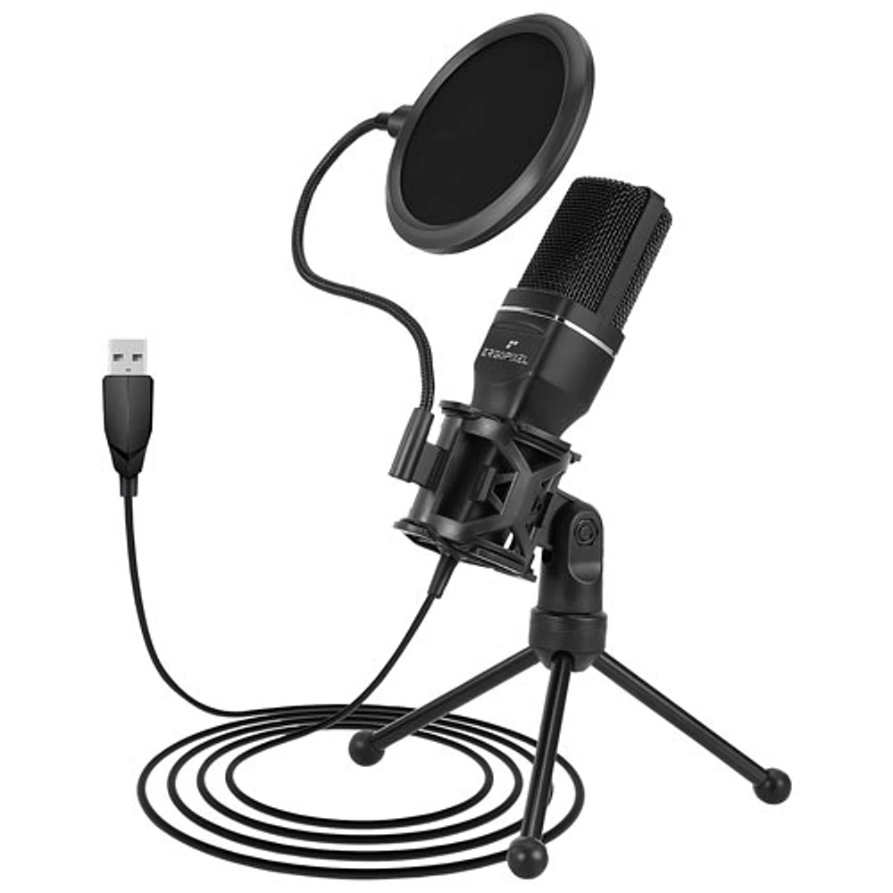 Microphone à condensateur USB d'Ergopixel avec trépied