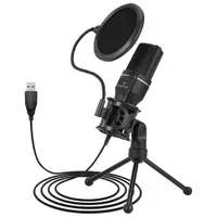 Microphone à condensateur USB d'Ergopixel avec trépied