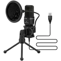 Microphone à condensateur USB d'Ergopixel avec trépied