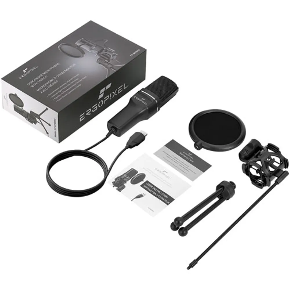 Ergopixel USB Condenser Microphone with Tripod