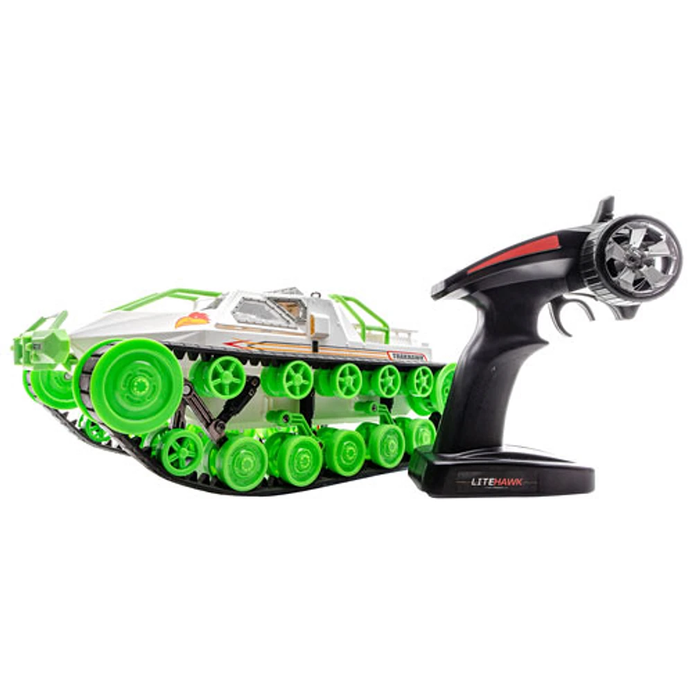 LiteHawk TrakHawk RC Tank (285-40020) - White/Green