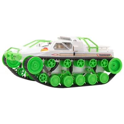 Char d'assaut téléguidé TrakHawk de LiteHawk (285-40020) - Blanc/Vert