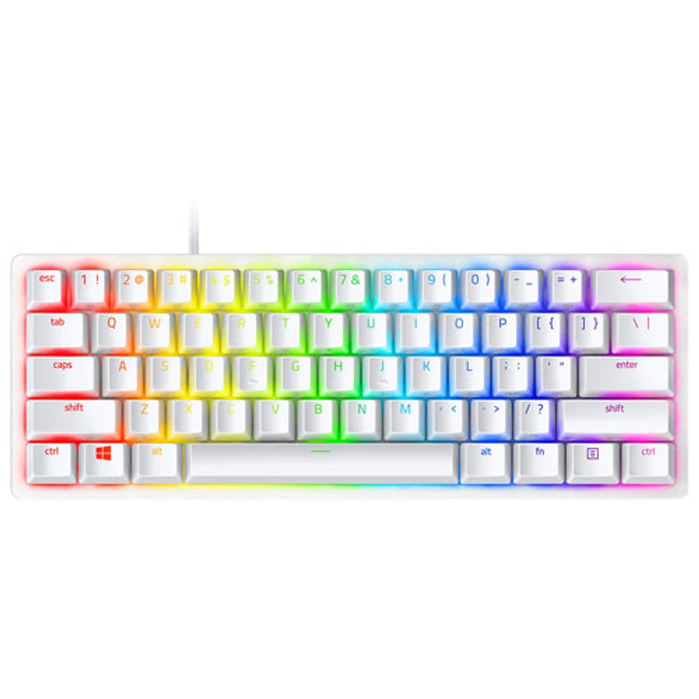 Clavier de jeu optique rétroéclairé Huntsman Mini de Razer - Blanc