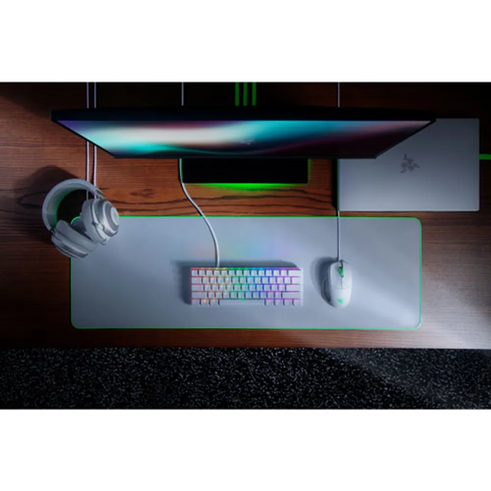 Razer Huntsman Mini Backlit Optical Gaming Keyboard - White