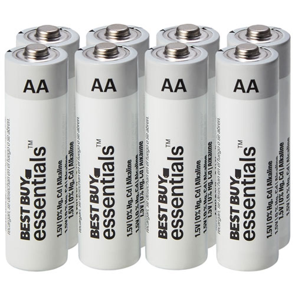 Best Buy Essentials AA Alkaline Batteries - 8 Pack