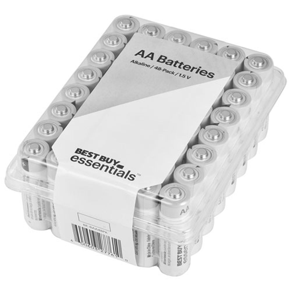 Best Buy Essentials AA Alkaline Batteries - 48 Pack - Only at Best Buy