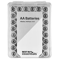 Best Buy Essentials AA Alkaline Batteries - 48 Pack - Only at Best Buy