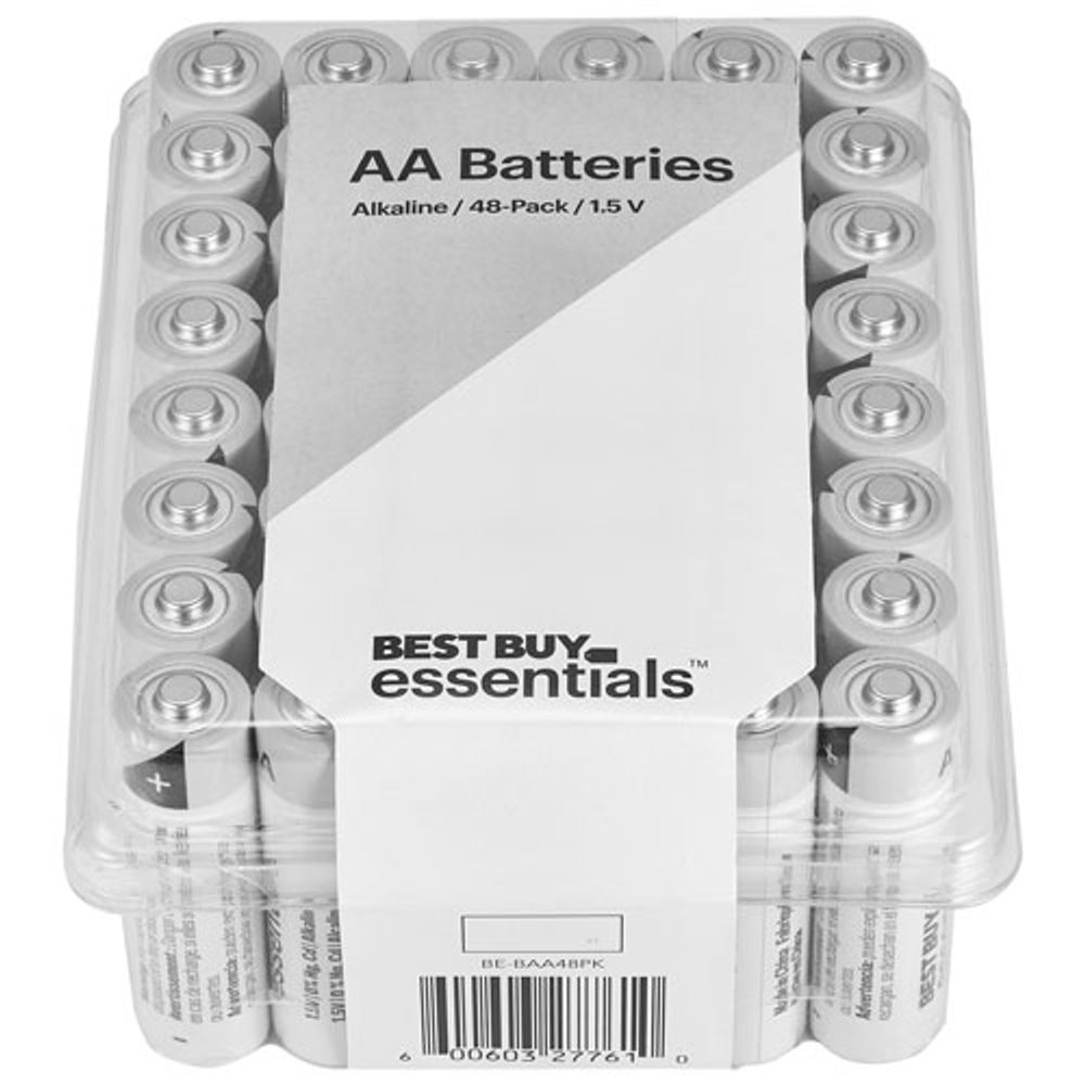 Best Buy Essentials AA Alkaline Batteries - 48 Pack - Only at Best Buy