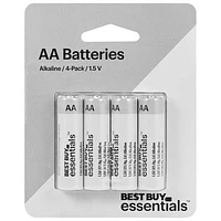 Best Buy Essentials AA Alkaline Batteries - 4 Pack