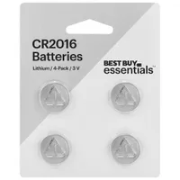 Best Buy Essentials CR2016 Lithium Batteries - 4 Pack