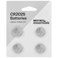 Best Buy Essentials CR2025 Lithium Batteries - 4 Pack