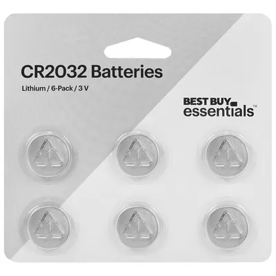 Best Buy Essentials CR2032 Lithium Batteries - 6 Pack