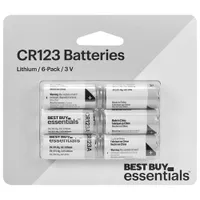 Best Buy Essentials CR123 Lithium Batteries - 6 Pack