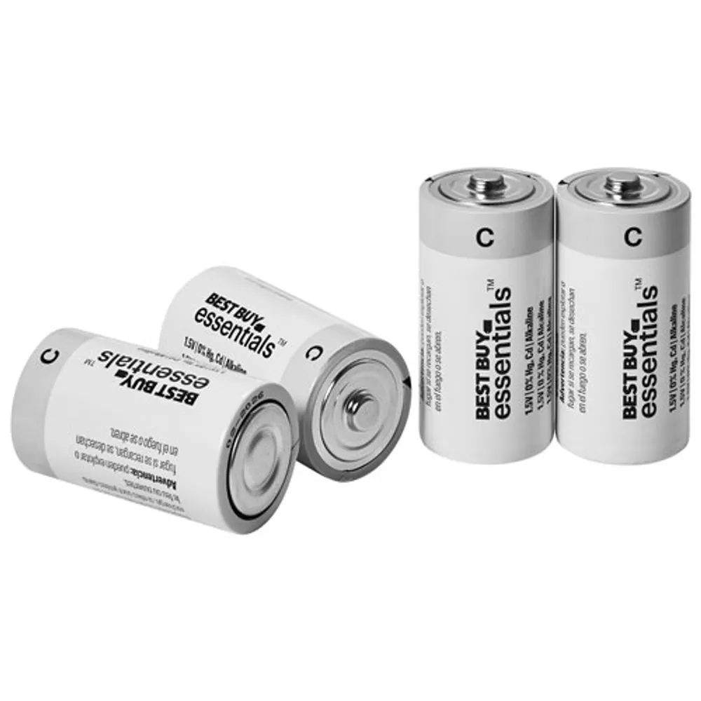 Best Buy Essentials C Alkaline Batteries - 4 Pack - Only at Best Buy