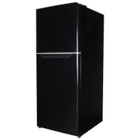 Danby 24" 10.1 Cu. Ft. Top Freezer Refrigerator with LED Lighting (DFF101B1BDB) - Black