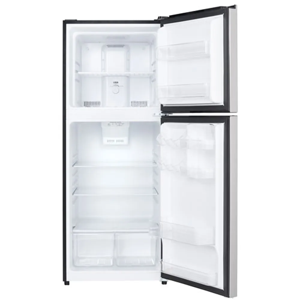 Danby 24" 10.1 Cu. Ft. Top Freezer Refrigerator with LED Lighting (DFF101B1BSLDB) - Stainless Steel