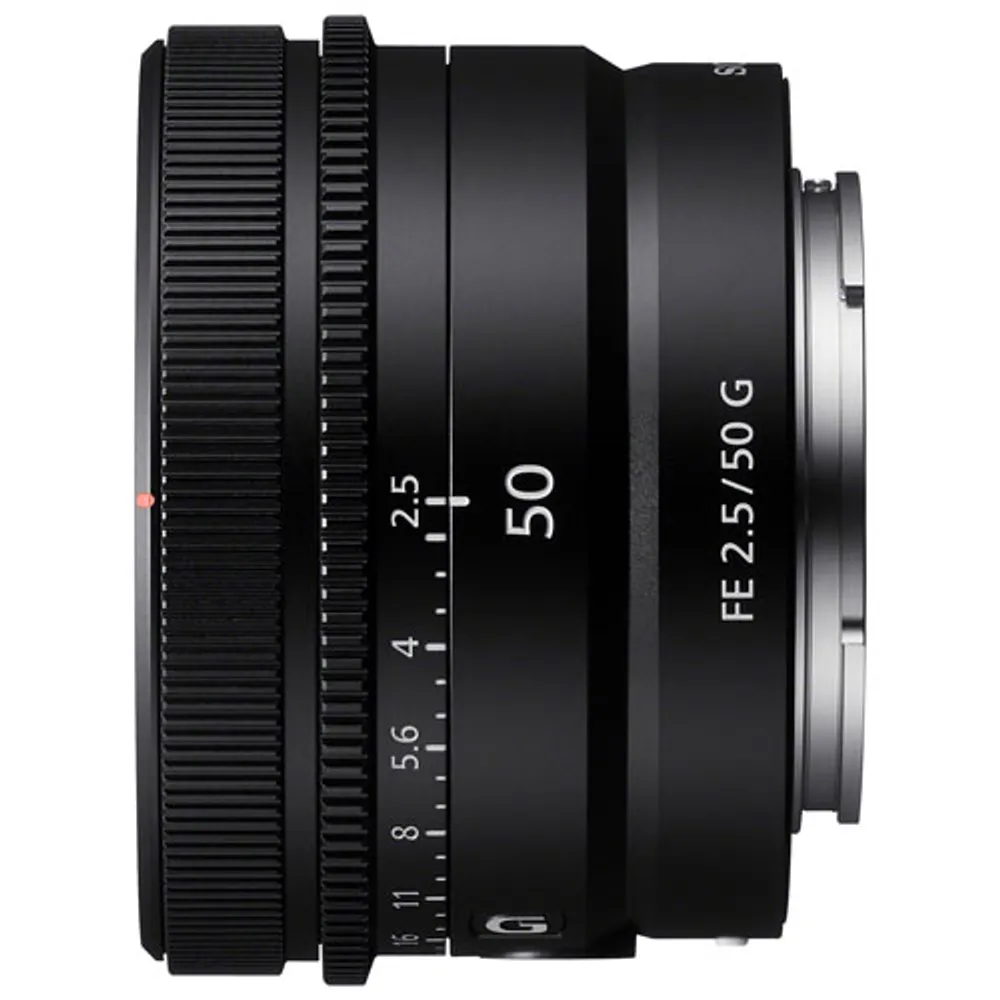 Sony FE 50mm f/2.5 AF Full-Frame Prime G Lens - Black