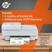 HP ENVY 6455e Wireless All-In-One Inkjet Printer - HP Instant Ink 3-Month Free Trial Included*