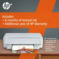 HP ENVY 6055e Wireless All-In-One Inkjet Printer - HP Instant Ink 3-Month Free Trial Included*